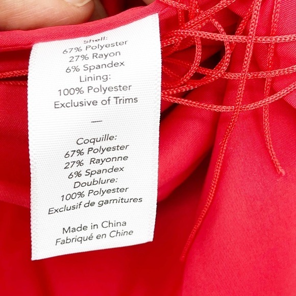 LIKELY Aldina Cutout Fringe Trim Dress In Bittersweet Size 4 NWT - Picture 9 of 11